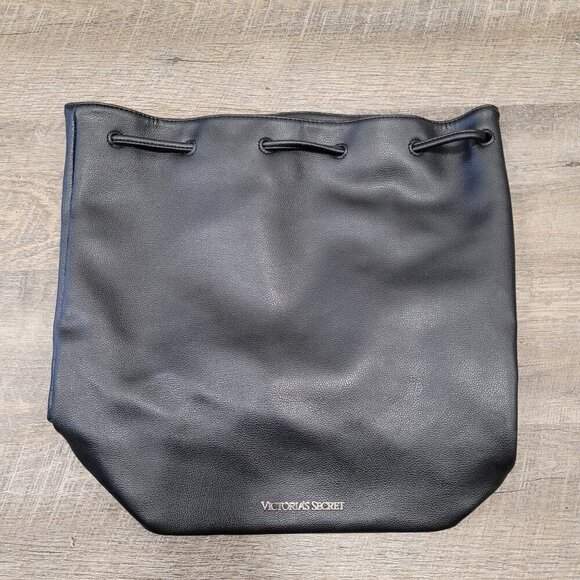 VICTORIA'S SECRET | Faux Leather Drawstring Bag Backpack - Picture 2 of 6